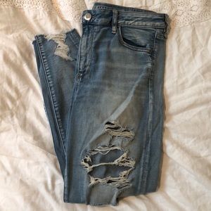 high rise AE jeggings